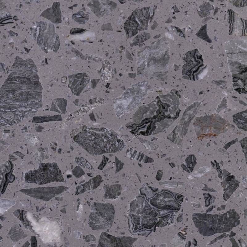 gracefull intertwining luxurious grey artificial marble design