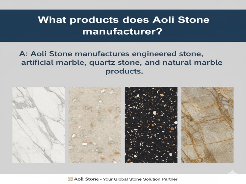 ¿Qué productos fabrica Aoli Stone?