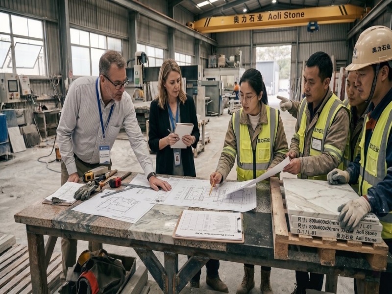 Qué deben comprobar los compradores de proyectos antes de encargar piedra cortada a medida.