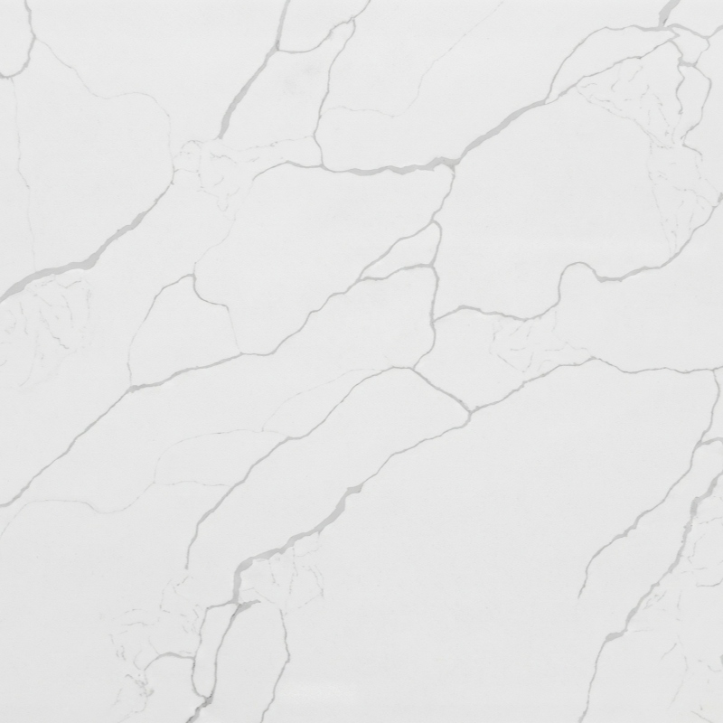 Classic Calacatta White Quartz used for white kitchen countertops