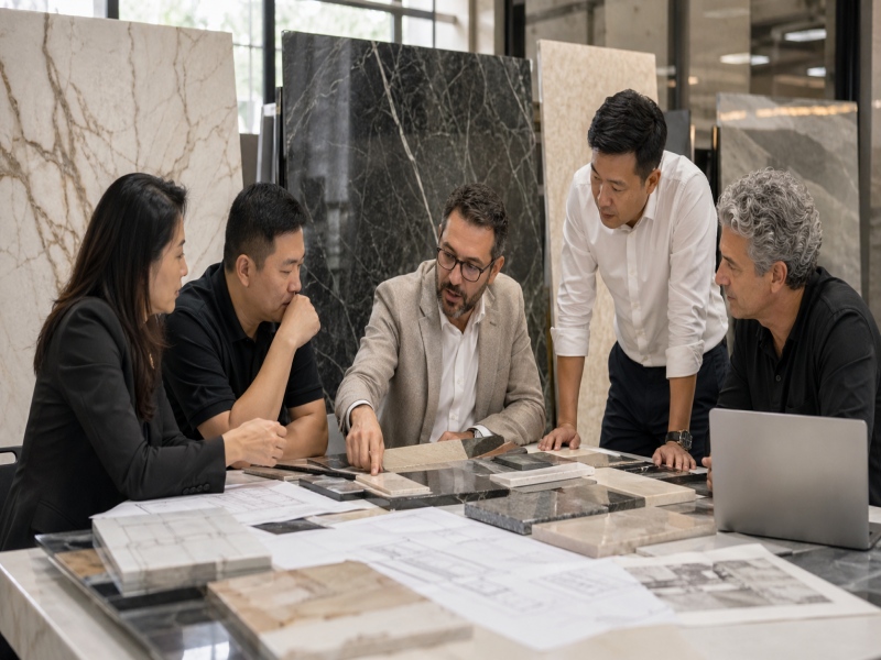 ¿Qué tipo de compradores suelen trabajar con Aoli Stone?