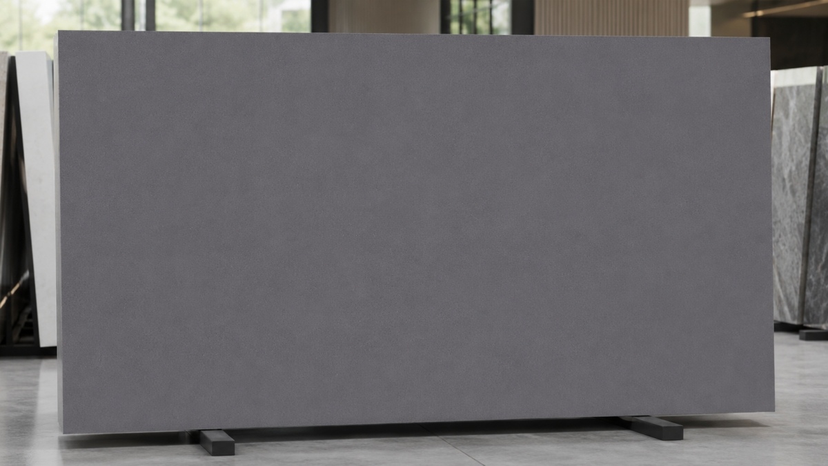 East Grey Artificial Marble slab with fine grain surface
