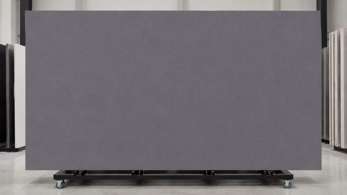 Modern grey artificial marble slab full surface display