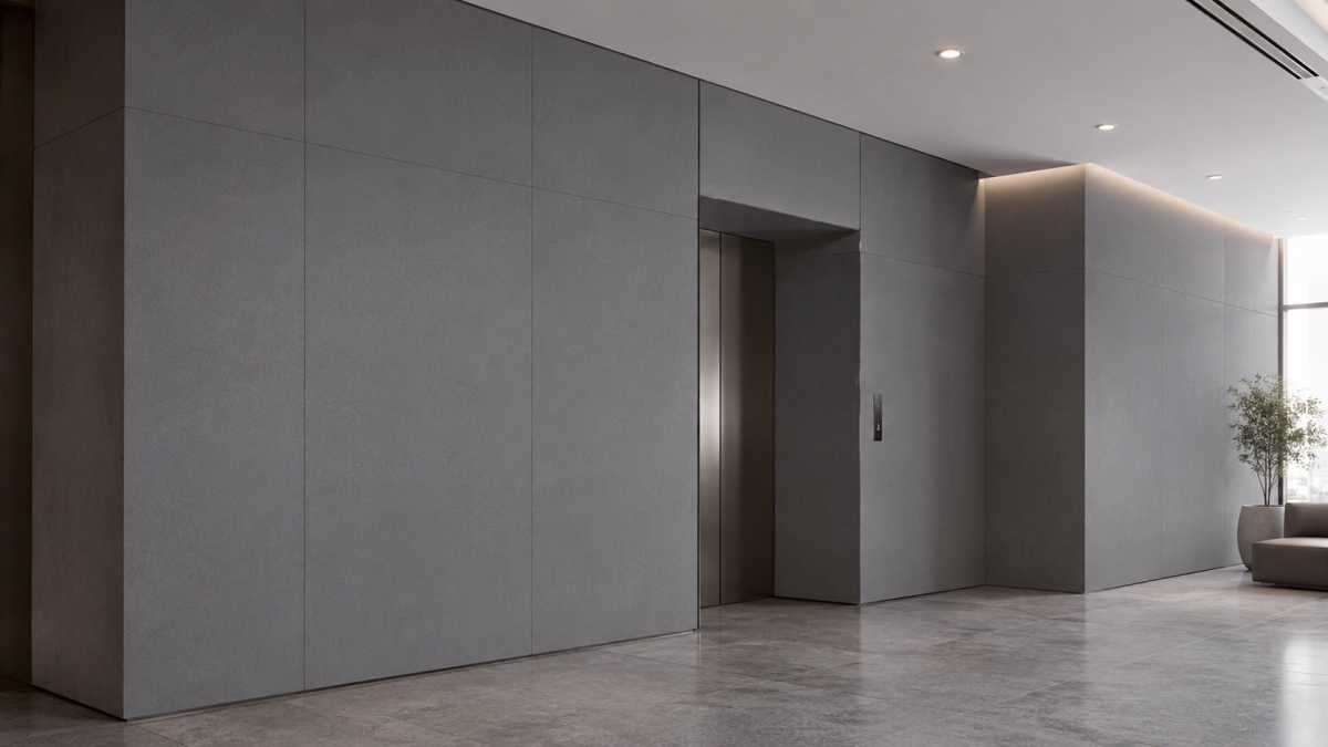 Low variation grey artificial marble panel for wall cladding