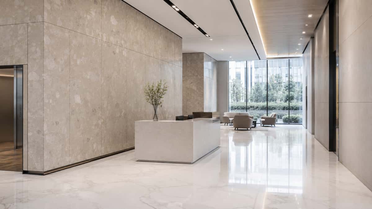 artificial-marble-panels-commercial-lobby-project Artificial marble wall and floor panels prepared for commercial lobby project