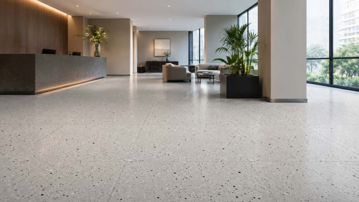 terrazzo-stone-flooring-hotel-retail-lobby Terrazzo stone flooring reviewed for hotel and retail lobby spaces