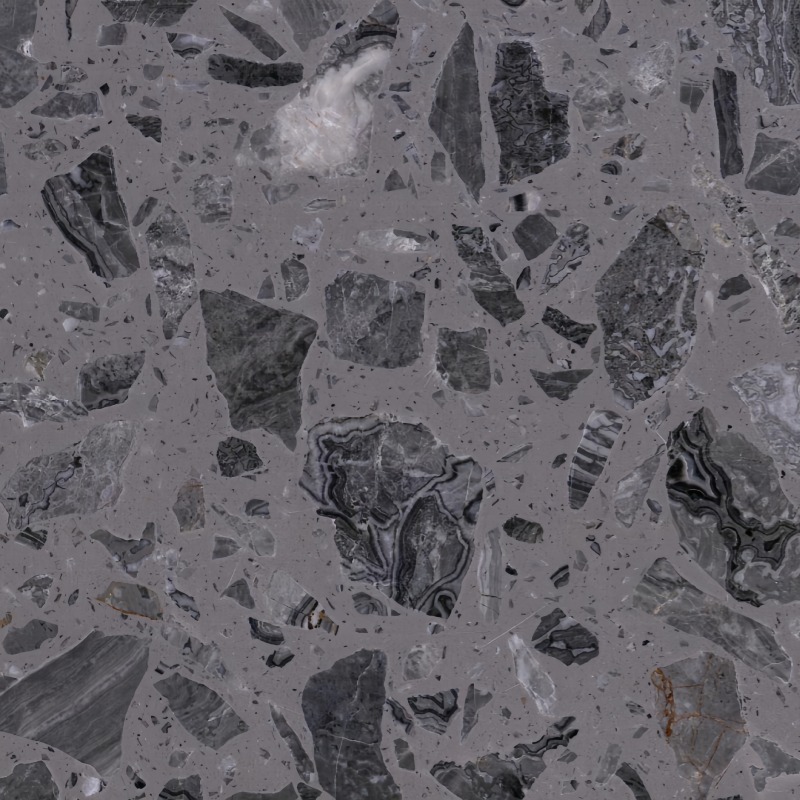Intertwining Grey Artificial Marble for fabrication reference