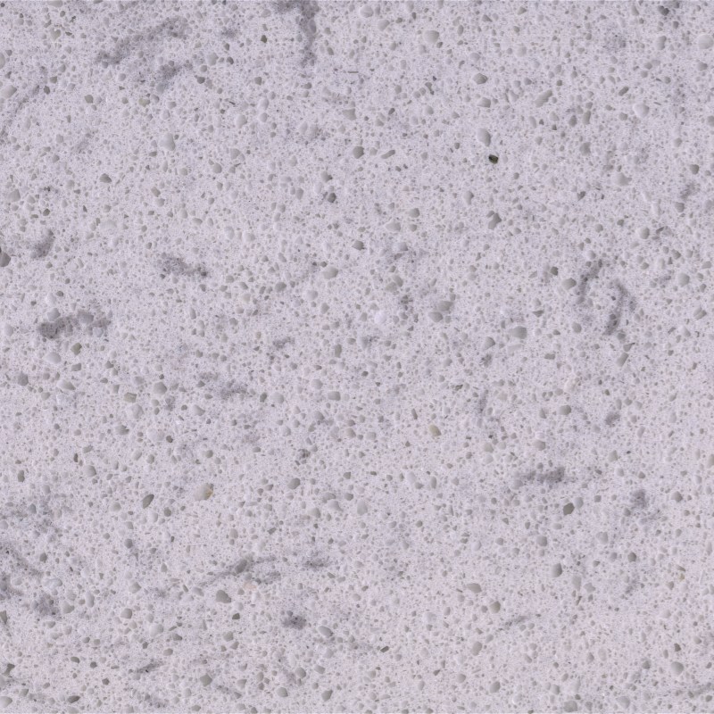 White crystalline artificial marble wall cladding for commercial interiors
