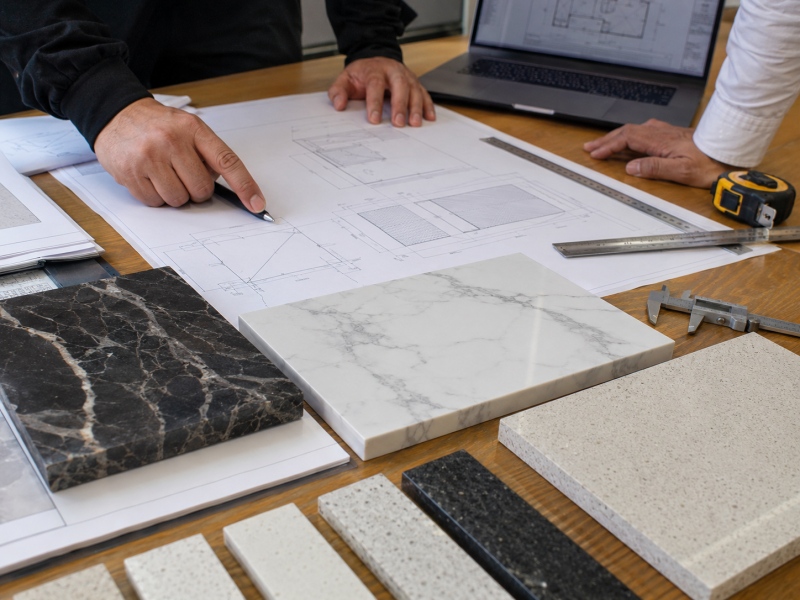Cómo deben revisar los compradores los planos de taller de piedra antes de que comience la producción.