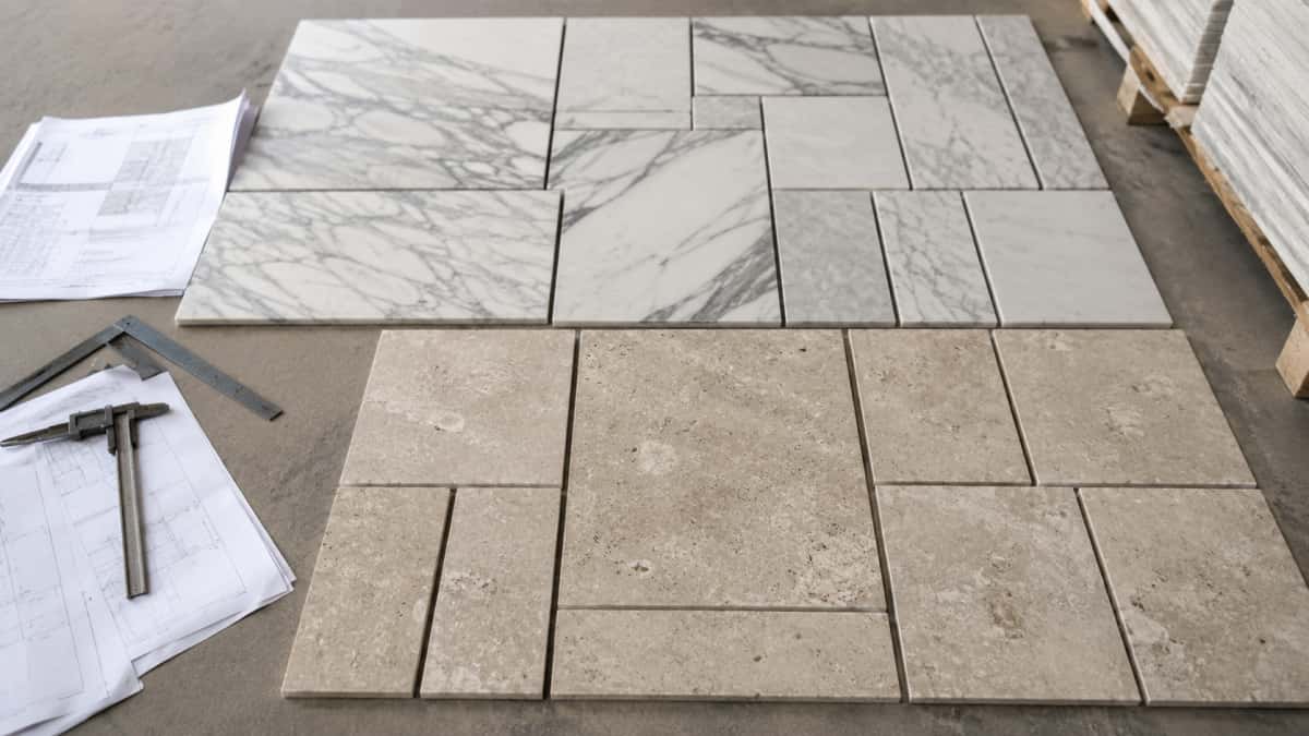 natural-marble-limestone-dry-lay-review Natural marble and limestone dry lay review before packing