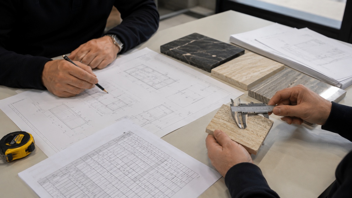 stone-size-list-drawing-measurement-review Stone size list drawing and measurement review before fabrication