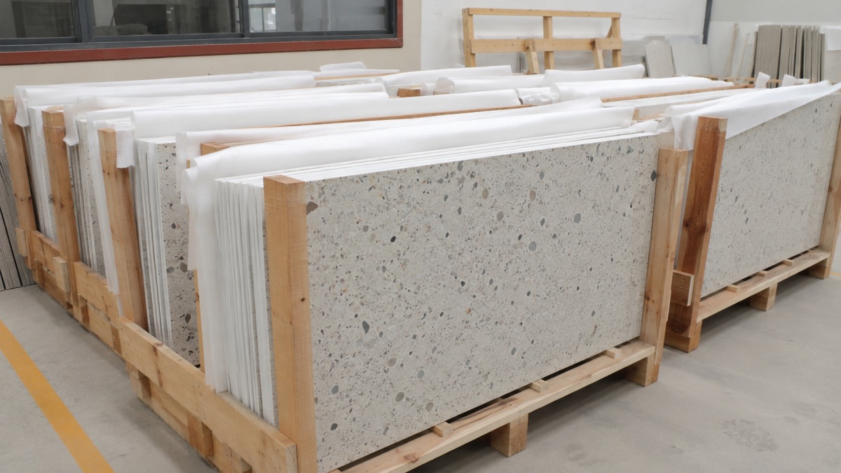 Terrazzo export packing review before shipment